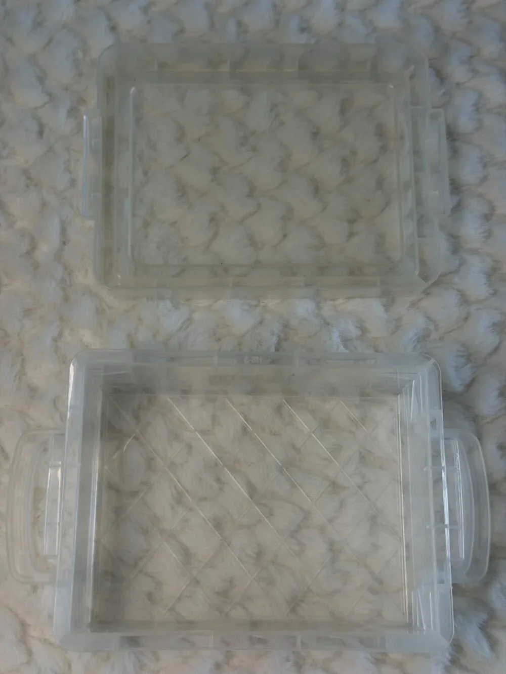 Super Stacker 3X4 Clear Card Box Lot (2)